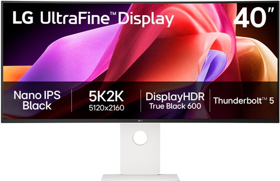 LG 40U990A 40” 5K2K Nano IPS Black Ultrawide Monitor Thunderbolt 5 USB-C RJ-45 Ethernet HDR