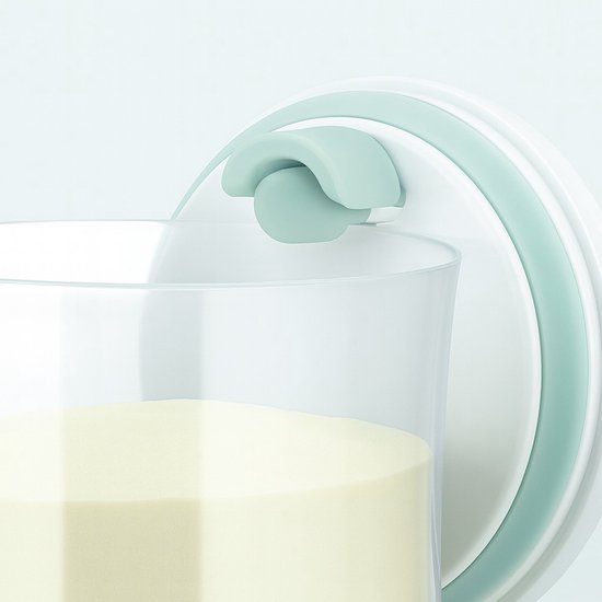 Ankou- Vacuum Luchtdichte Babyvoeding- & Bewaarcontainer (800 ml) met drukknop - inclusief maatschep - Rond - BPA vrij- melkpoeder container bewaardoos. van ANKOU — afbeelding 3