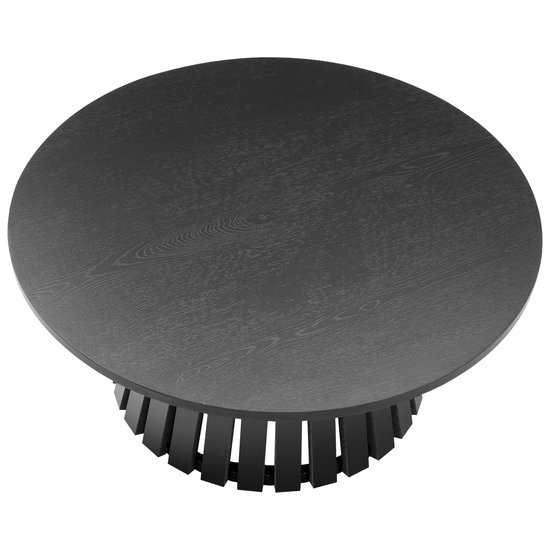 LIV Scandinavische stijl ronde 80cm salontafel zwart