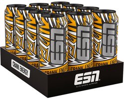 ESN Crank Energy White Energiedrank – 32mg Cafeïne per 100ml, B-Vitamines, Kalium & Magnesium – Energie & Focus – 0% Suiker & Calorieën – 12 x 500ml