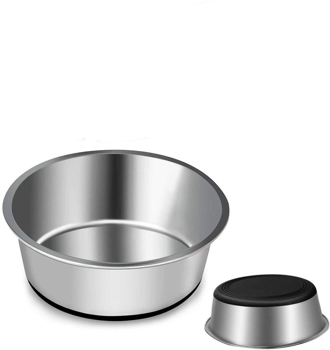 Roestvrijstalen Voerbak voor Honden en Katten – Antislip, Duurzaam & Hygiënisch, Voor Droogvoer, Natvoer en Water