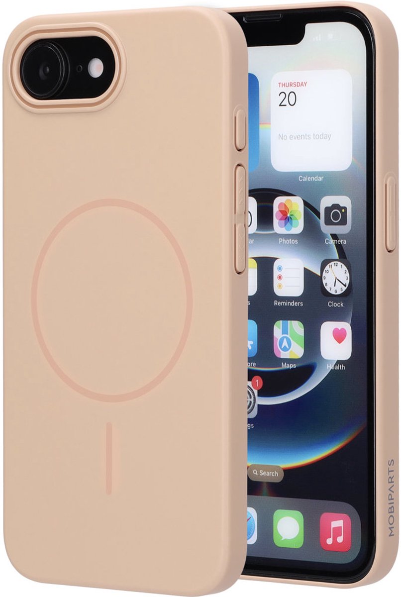 Mobiparts Slim Line Case geschikt voor Apple iPhone 17e/16e - MagSafe Dune Sand