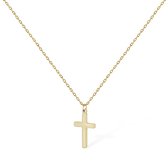 Amberz Kruis Ketting Goud Dames – RVS Ketting met Kruis Hanger – Minimalistische Jezus Kruis Ketting – Gouden Ketting Dames – Waterproof