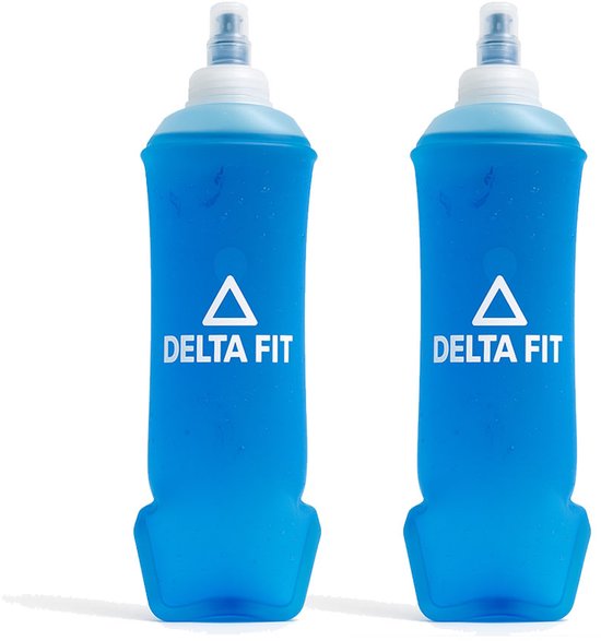Delta Fit soft flasks – 500ML – set van 2 – hardlopen, trail & hiking