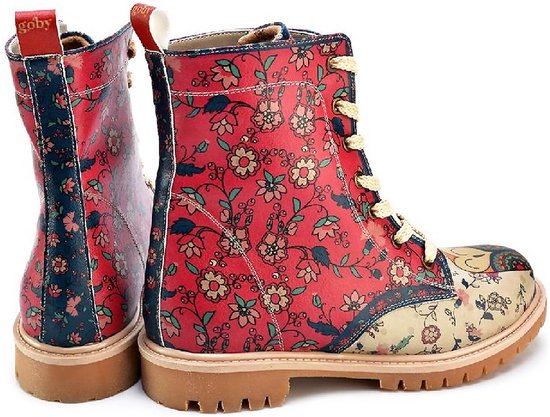 GOBY - Redlove - Bottes pour femmes - Boot - Bottes femmes - Ladies boots - Ladies boots - Long boots - Handmade - Floral print - Taille 36