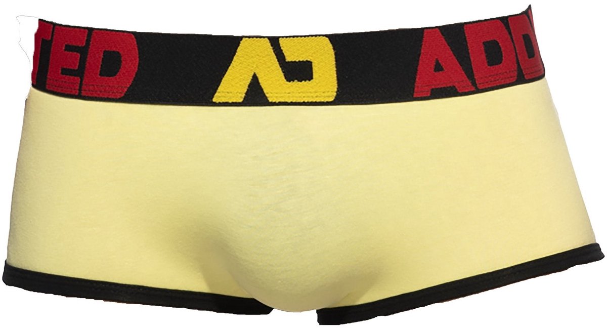 ADDICTED Seamless Trunk Baby Yellow - MAAT XXL - Heren Ondergoed - Boxershort voor Man - Mannen Boxershort