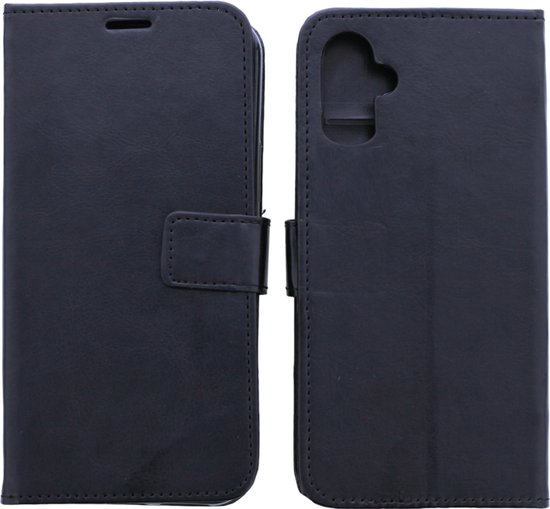Bookcase Geschikt voor: Samsung Galaxy A07 - Zwart - portemonnee hoesje - ZT Accessoires
