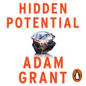 Boek "Hidden Potential" van Adam Grant, met een diamant bovenop gloeiende steenkool.