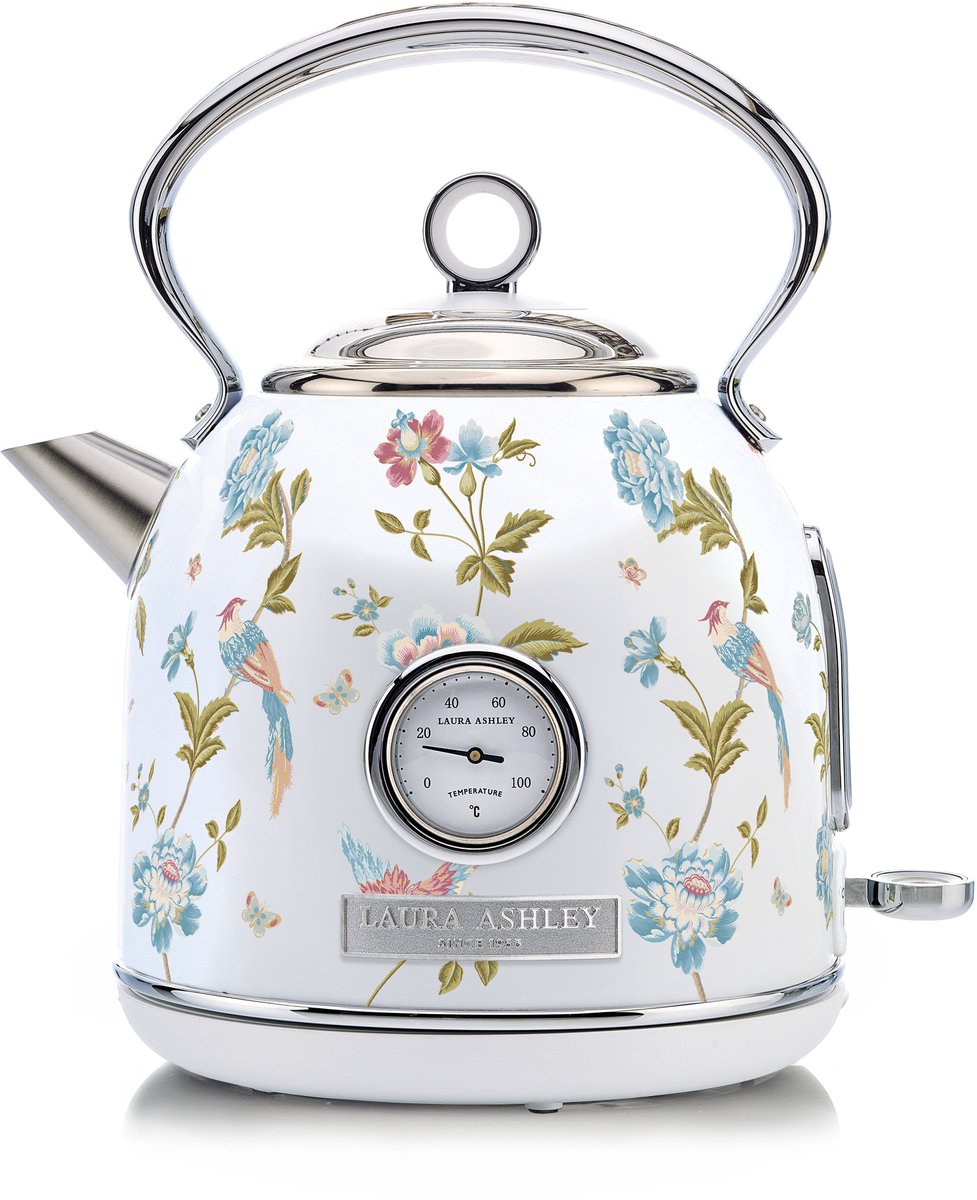 Laura Ashley - 1,7 liter koepel waterkoker - Elveden Wit - ByVQ