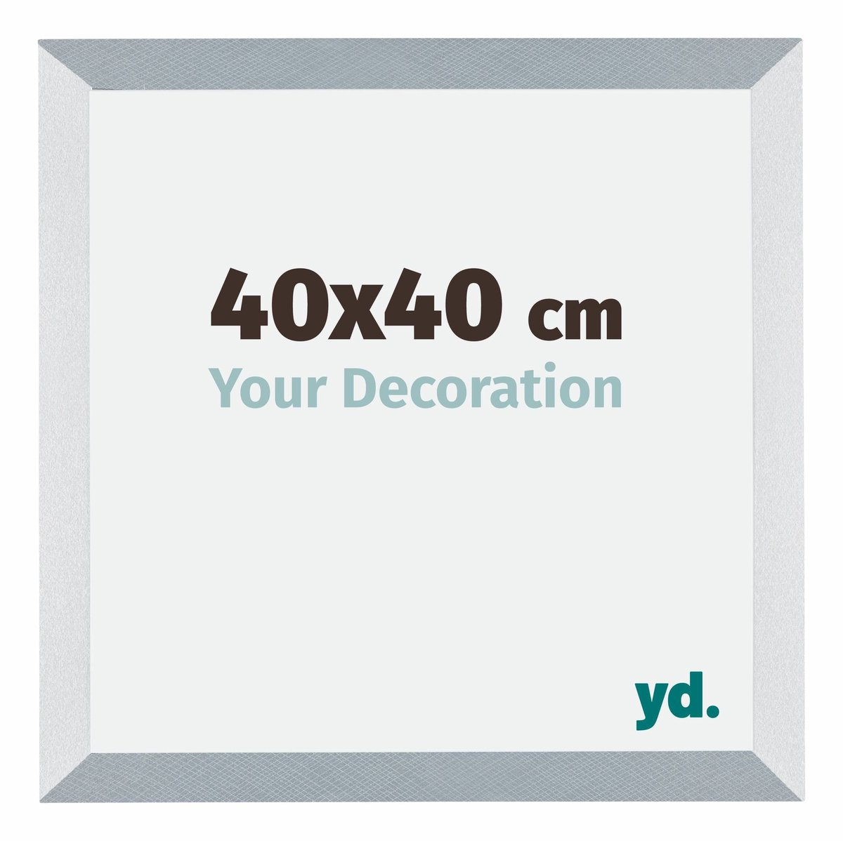 yd. Your Decoration - Fotolijst 40x40 cm - MDF - Aluminium Geborsteld - Mura