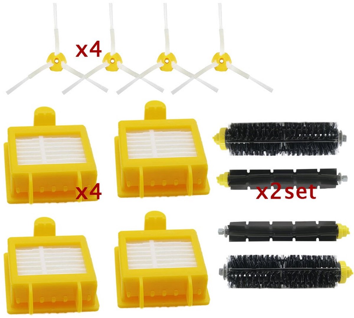 Flexibele klopborstelfilter zijborstel Geschikt voor Roomba 700-serie 770 780 790