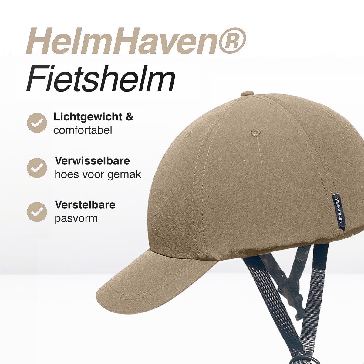 HelmHaven® Fietshelm - Elektrische fiets - Mannen & vrouwen - Volwassenen - Dames fietshelmen - Ebike - Fatbikes - Crème M – foto 5