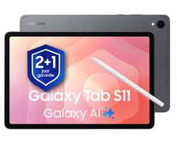 Samsung Galaxy Tab S11 - 128GB - Gray + 1 jaar extra garantie
