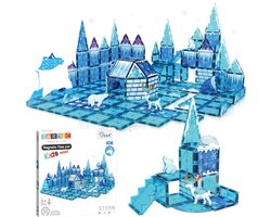 foto van Lardic - Magnetisch Speelgoed Frozen Ice Set - Magnetic Tiles - Bouwspeelgoed - Bouwblokken - Magneten Speelgoed - Magnetische Tegels - Magna - Bouwstenen - Montessori Speelgoed - Mind Educatief Constructie Speelgoed