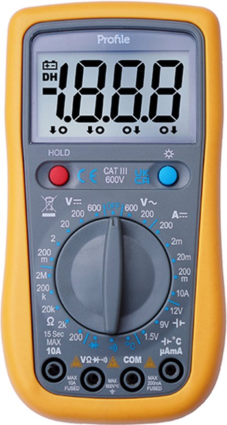 Profile Multimeter Profile Digitale Multimeter Semi Pro - 600V - meetinstrument | bol