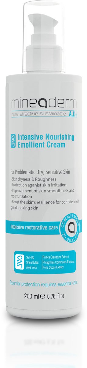 Mineaderm A.D+ Intensive Nourishing Emollient Cream – Intensive Nourishing Emollient Cream for Dry & Atopic Skin – 200 ml