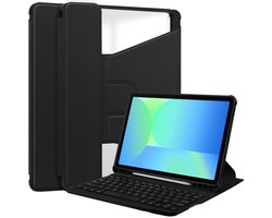 Coverup Tablethoes geschikt voor Samsung Galaxy Tab S10 Lite Hoesje - 360° Rotating Folio Book Case met Wake/Sleep - Zwart