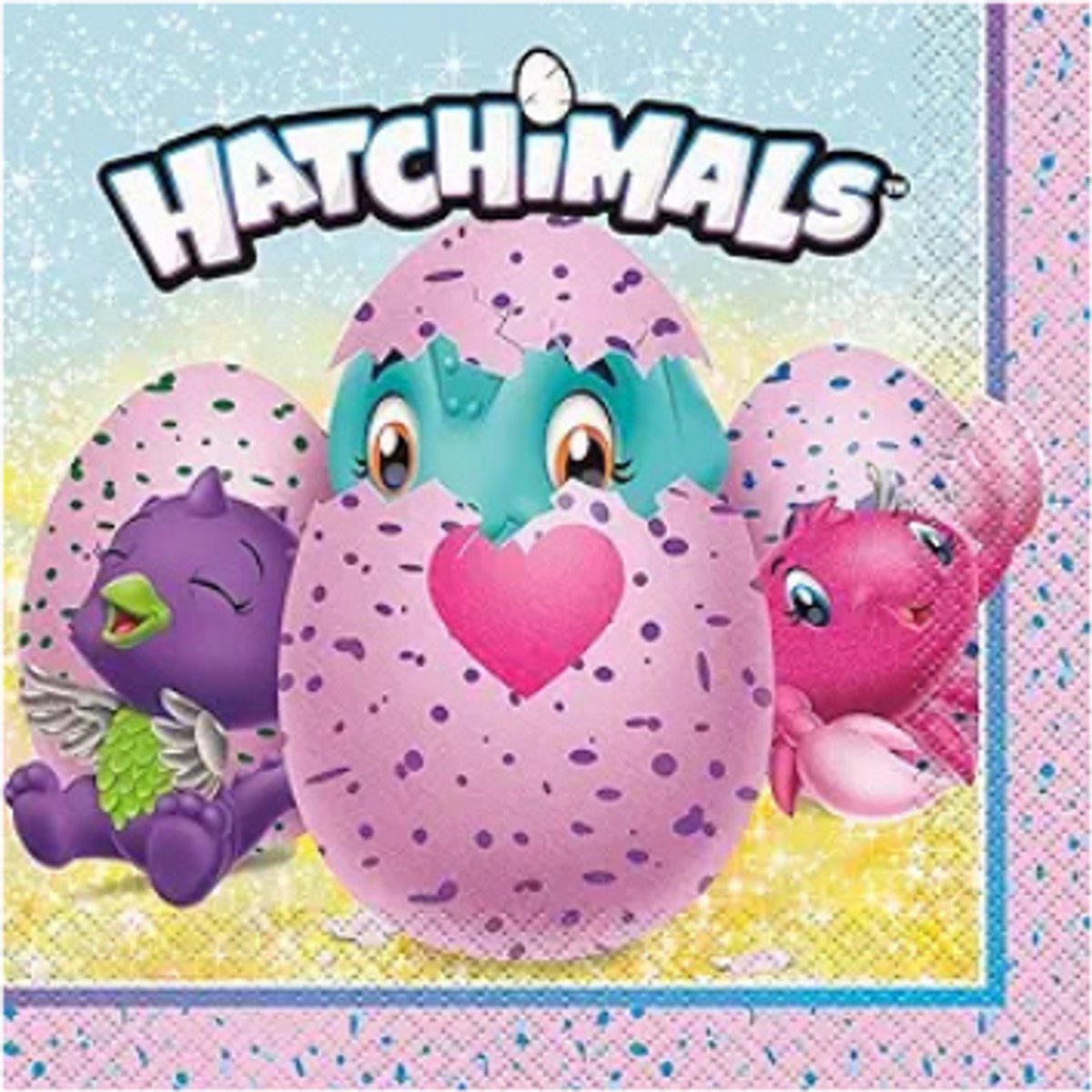 16 hatchimals party servetten 33cm
