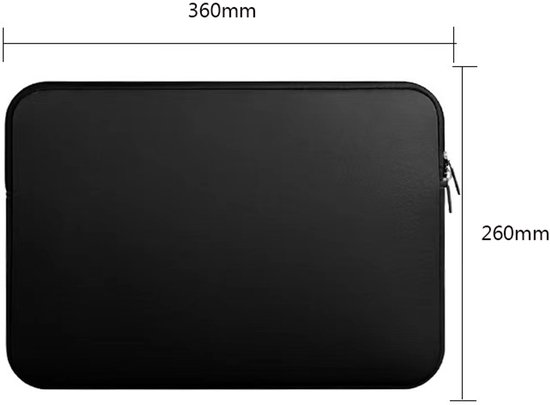 Laptophoes 14 inch - Laptop hoes Zwart - Schokbestendig - Krasbestendig - Laptop sleeve - Laptop case - Laptop cover - Laptop tas 14inch