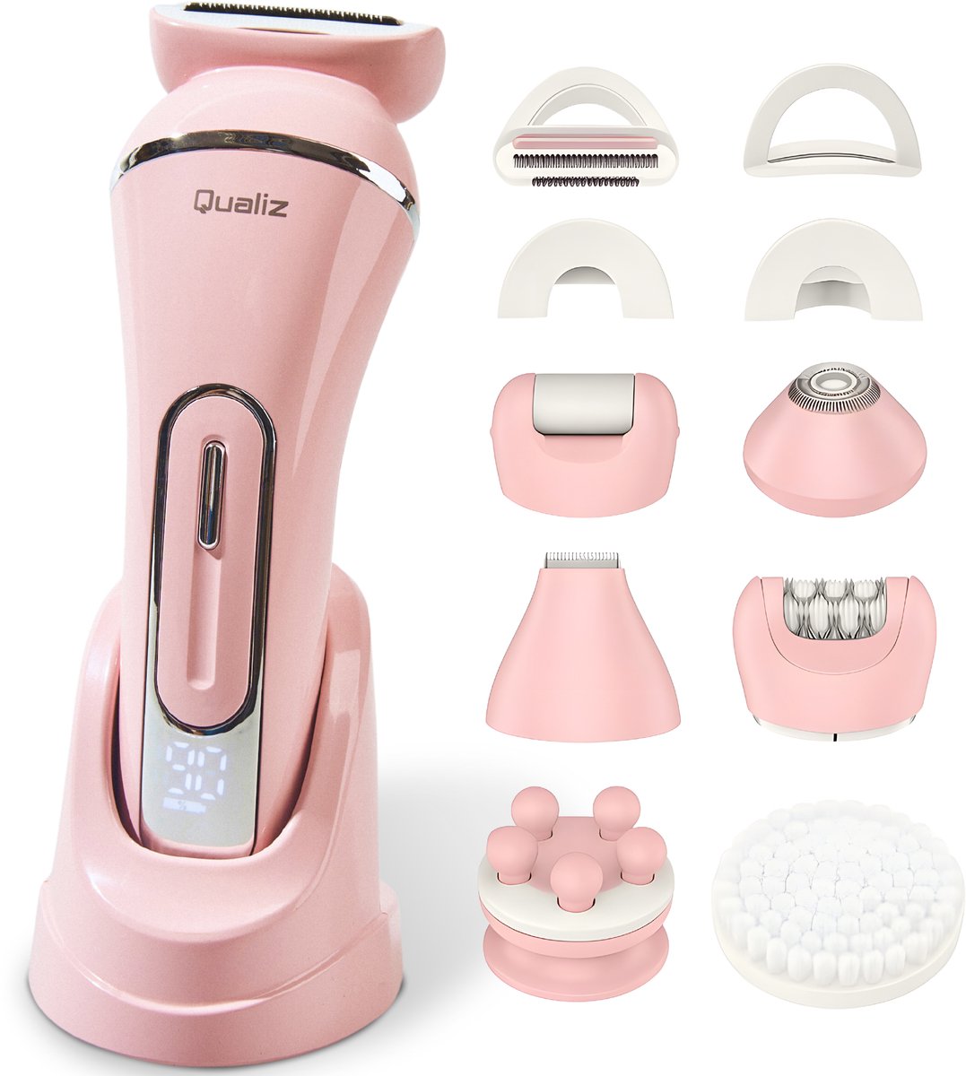 Qualiz 7-in-1 Ladyshave - Epilator & Trimmer