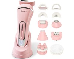 Qualiz® 7-in-1 Ladyshaves voor Vrouwen - Epilator - Waterdicht - Epileerapparaat Dames - Trimmer Scheerapparaat Vrouw Intiem - Bikinitrimmer - Oplaadbaar