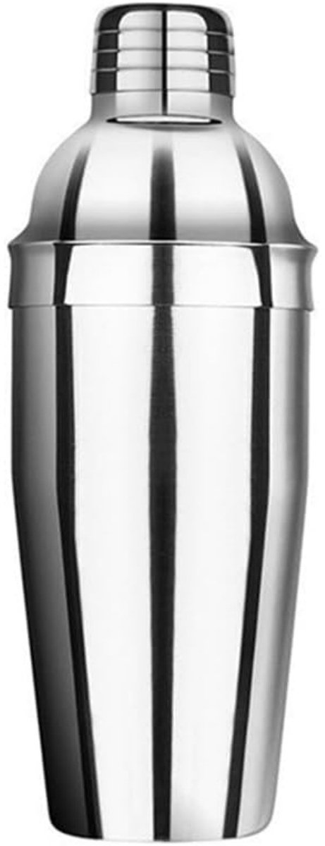 TOVBMUP Cocktailshaker - 25 oz 750 ml - Metalen shaker - met ingebouwde zeef - Geschikt voor barmannen, barshaker, thuis, bar, kerstfeest,