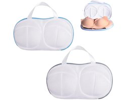 2x Lingerie Waszak Rits - BH Waszakje - BH Waszakken - Wasbol - Waszak - Waszakken - Kledingzakjes - Was Zakjes - Wasmachine Zakjes - Wasnet - Wasnetten - Wasnetjes - Wasnetje - Wasgoed - Wassorteerder - Wasmachine - Voor BH Met En Zonder Beugel