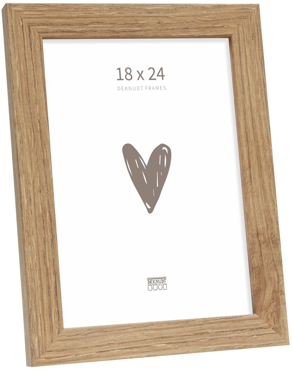 Deknudt Frames fotolijst - S45SH2 - houtkleur - fotomaat: 18x24 cm donker bruin