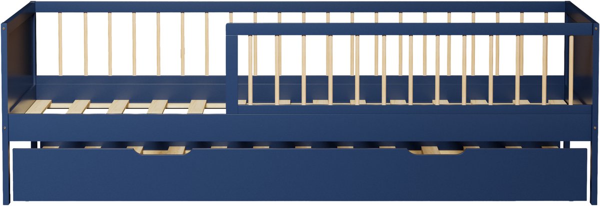Uitschuifbed voor kinderen 190x90cm donkerblauw ADAM
