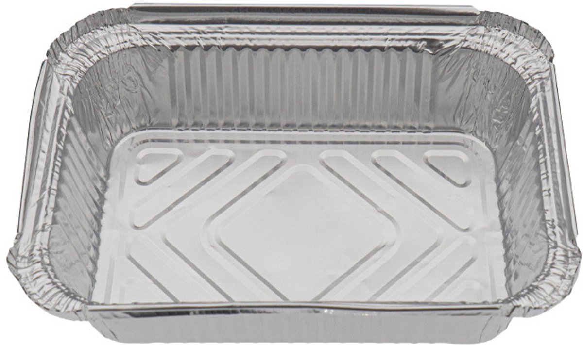 Aluminium bakje rechthoekig 700ml 185×135×50mm – 1.000 st/ds.
