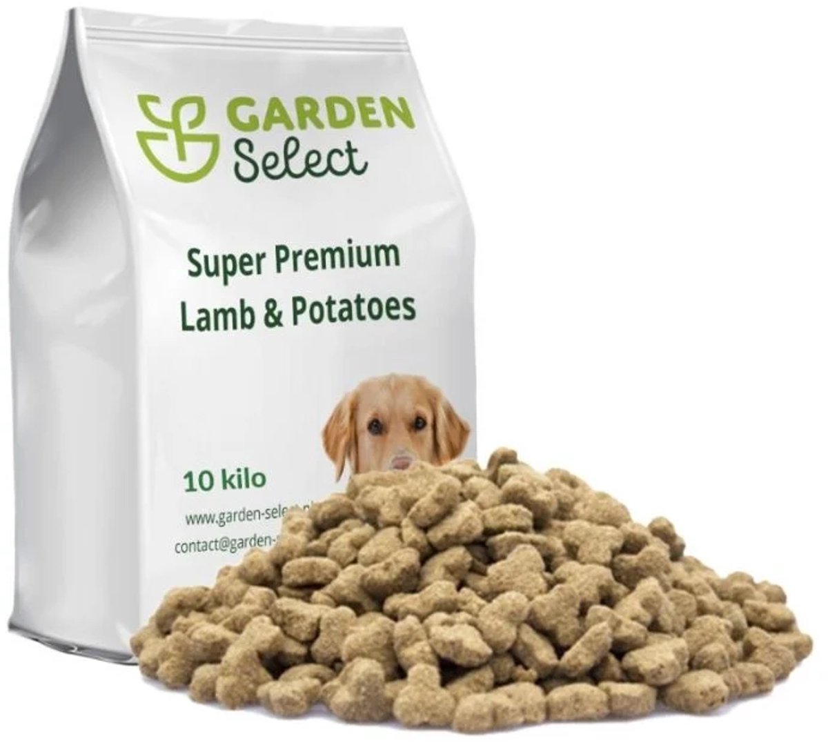 Garden select Garden Select - 10 kg. Hondenvoer - Super Premium Lam & Aardappel - Graanvrij - Licht Verteerbaar - Volwassen Honden - Alle Rassen