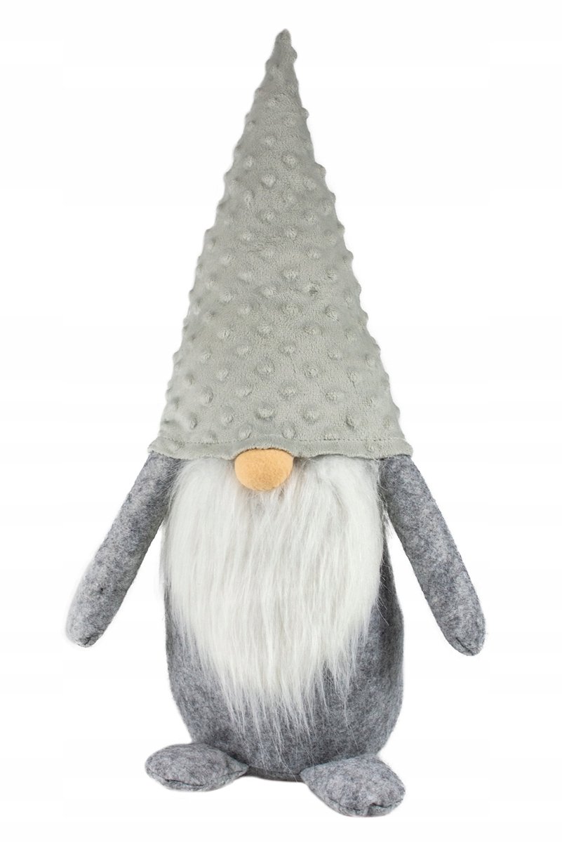 Grote kerstkabouter gnoom grijs cadeau