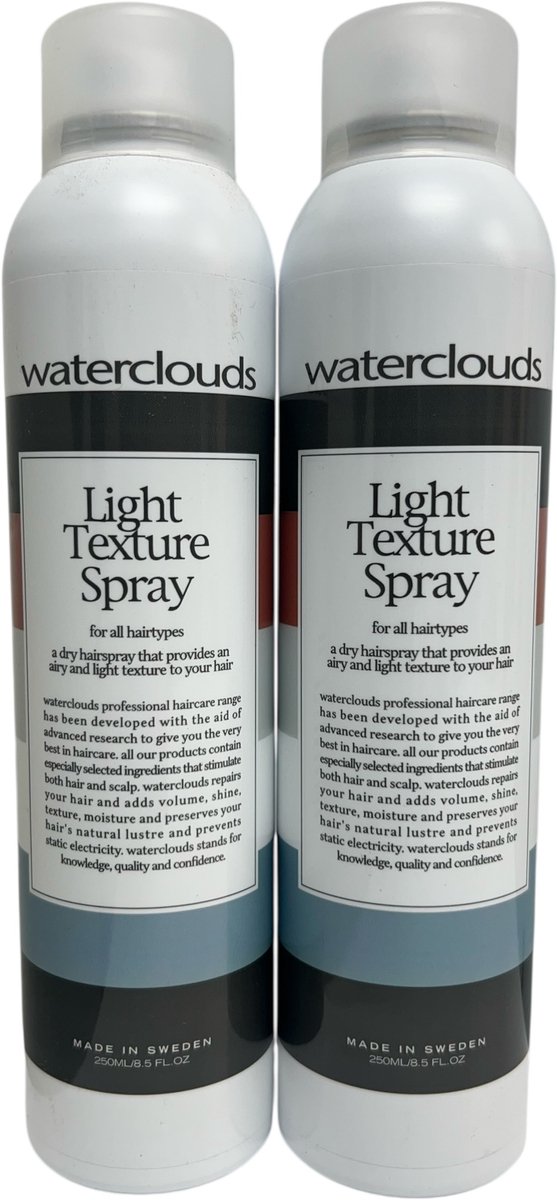 2 x Waterclouds Light Texture Spray á 250 ml