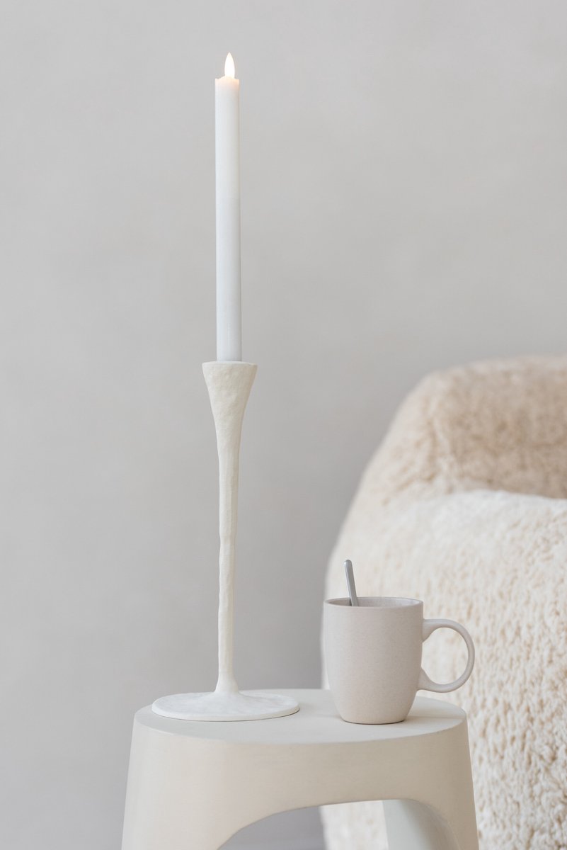 J-Line kop Marie - keramiek - creme - 6 stuks