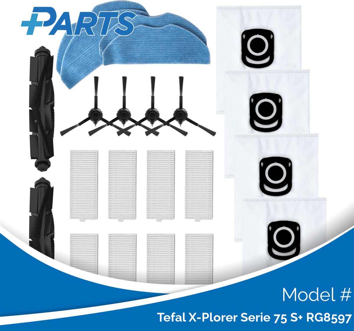 Tefal X-Plorer Serie 75 S+ RG8597 Onderhoudsset (Plus.Parts® alternatief voor ZR185002)