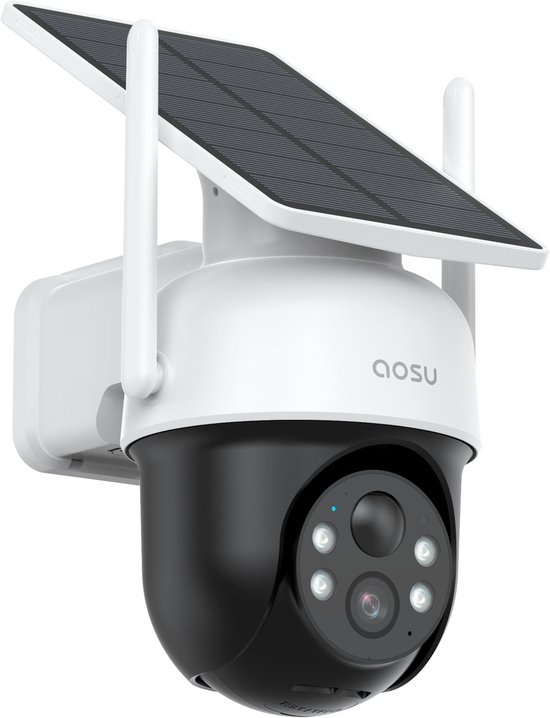 AOSU SolarCam D1 Classic - Beveiligingscamera - 2K Beeld - 2-Weg Audio - 360° Zicht & AI Tracking van Aosu — afbeelding 2