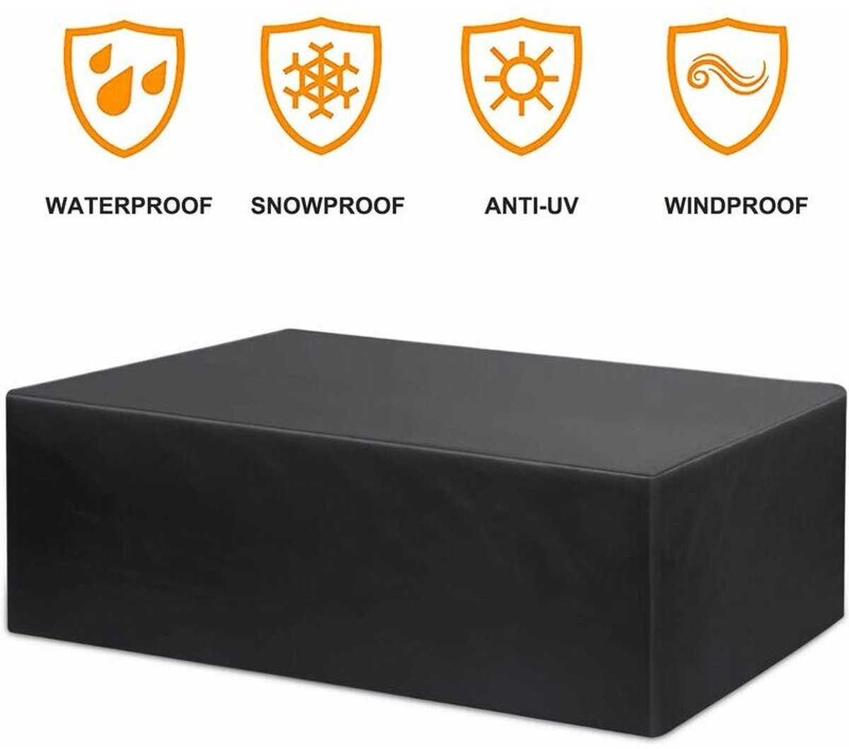 Beschermhoes voor tuinmeubelen - waterdicht - tuintafel - zitgedeelte - ademend - 80 x 66 x 100 cm