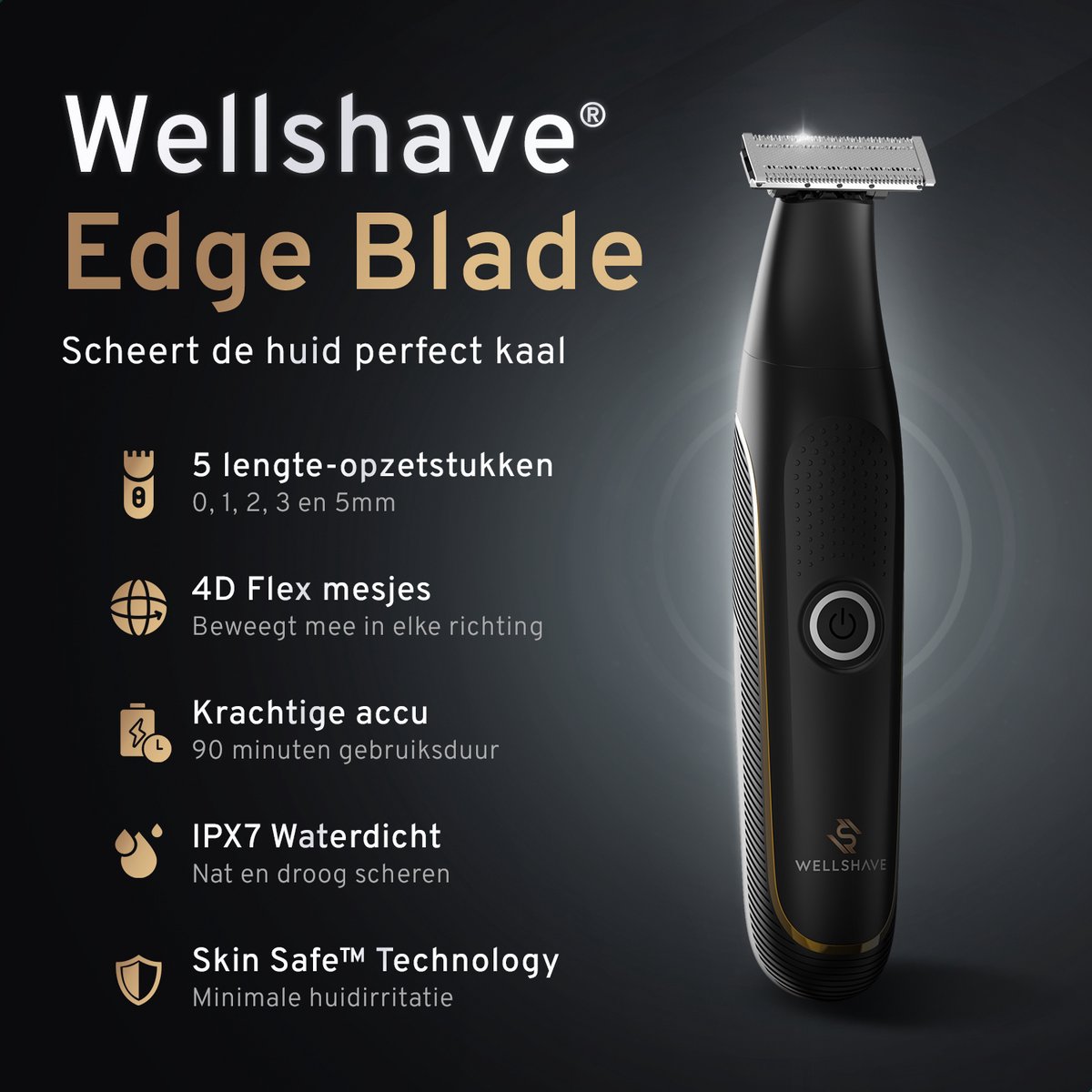 Wellshave Elektrisch Scheerapparaat & Styler in 1 thumbnail 2
