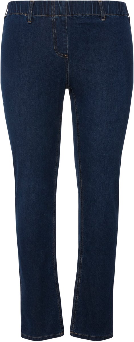 Ulla Popken - Dames - Denim jegging SIENNA - Blauw denim - Maat 60