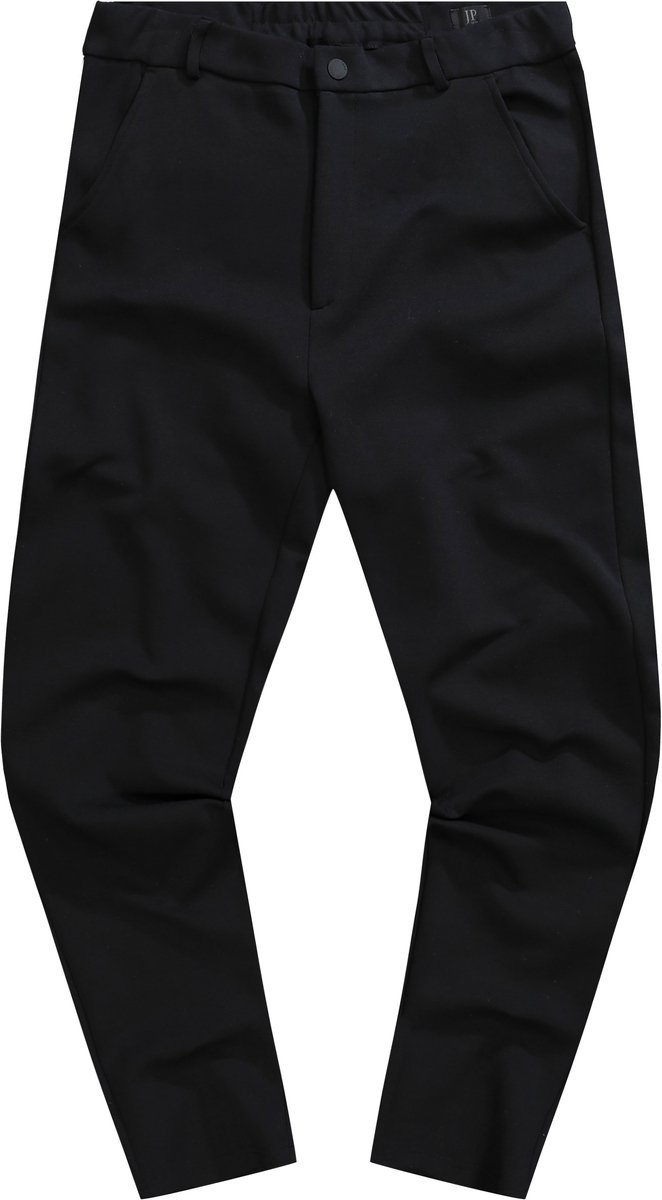 JP 1880 - Heren - Jersey broek chino FLEXNAMIC® business mix & match NEW YORK - Zwart - Maat 6XL