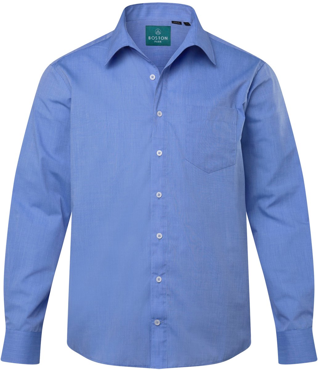 Boston Park - Heren - Zakelijk overhemd lange mouwen EasyCare Vario-kraag - Lichtblauw - Maat 8XL