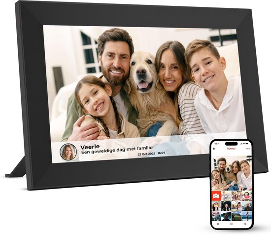 My Green Deal-Digitale fotolijst-10.1 inch-Wifi-Frameo-32GB-Fotolijst-IPS Touchscreen-Fotokader-Digiframe-Digitale fotokader-Digitaal Fotolijstje-Touchscreen-