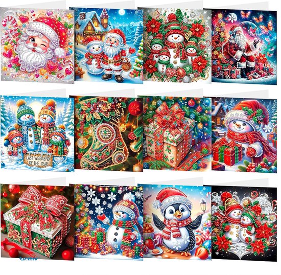Diamond painting - Kerstkaarten - Kerstkaarten diamond painting ...