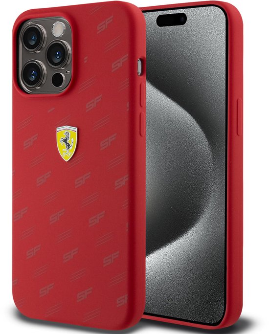 Ferrari Back cover - iPhone 15 Plus & 14 Plus - Rood - Slanke pasvorm, verhoogde randen van Merkloos — afbeelding 2