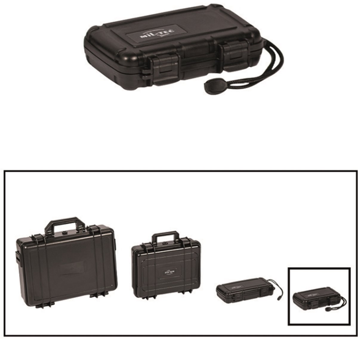 Waterdichte box Mil-Tec 186 x 120 x 42 mm