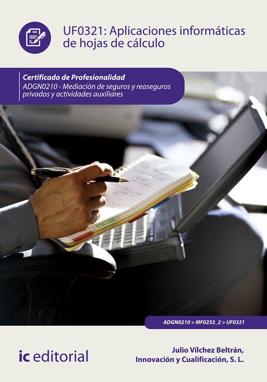 Aplicaciones informáticas de hojas de cálculo. ADGN0210 - cover