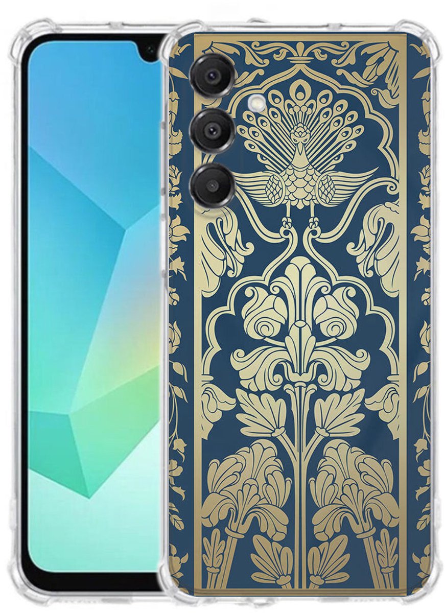 TPU Telefoonhoesje Samsung Galaxy A17 - Beige Flowers schokabsorberende backcover