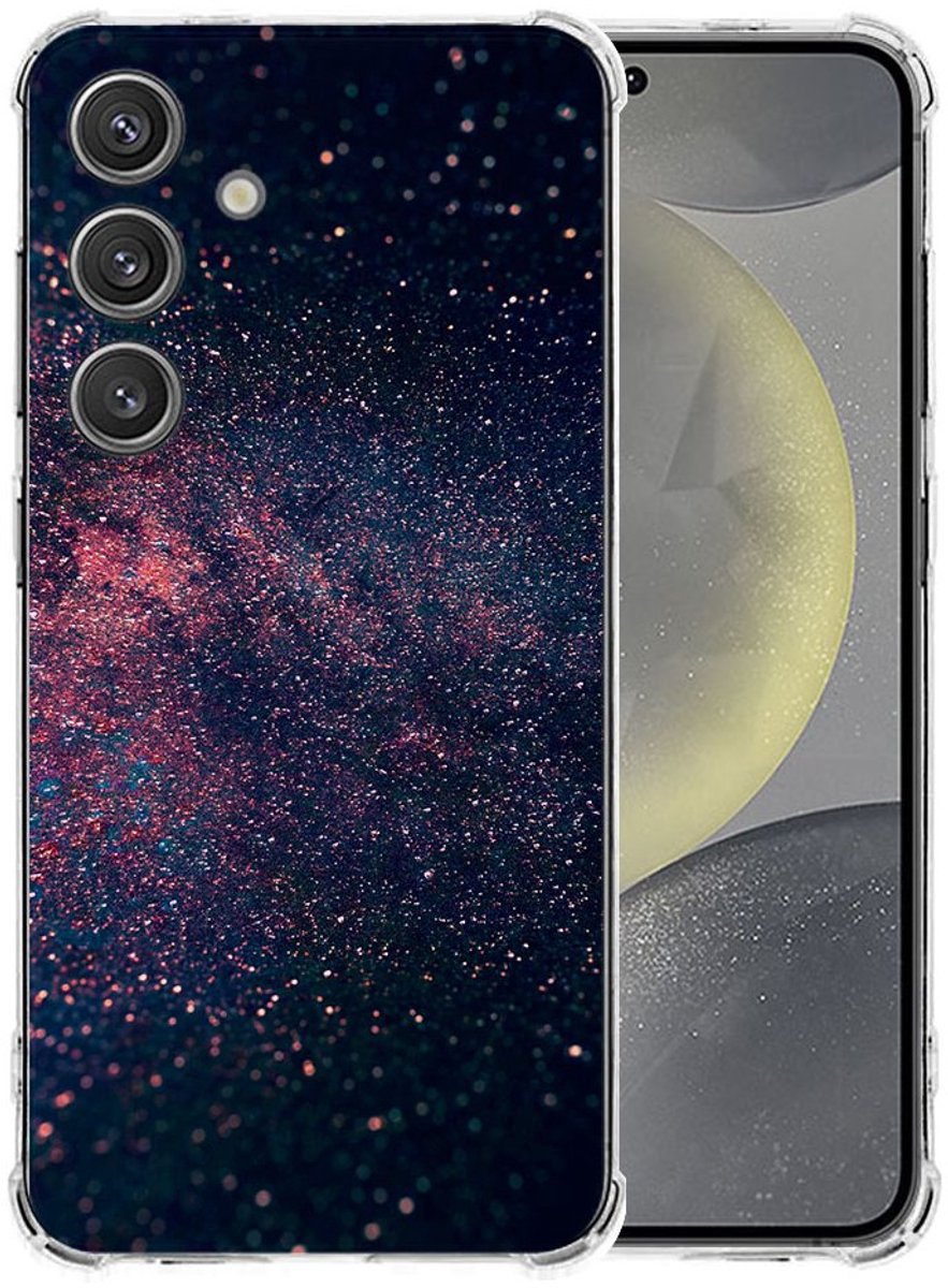 TPU Case Anti-Shock voor Samsung Galaxy S25 Plus Hoesje - Stars TPU Antishock