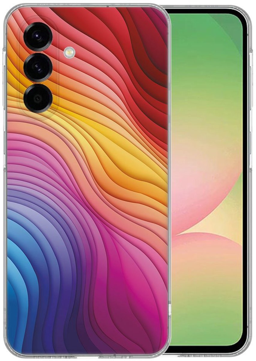 TPU Hoesje Samsung Galaxy A56 - Regenboog Backcover