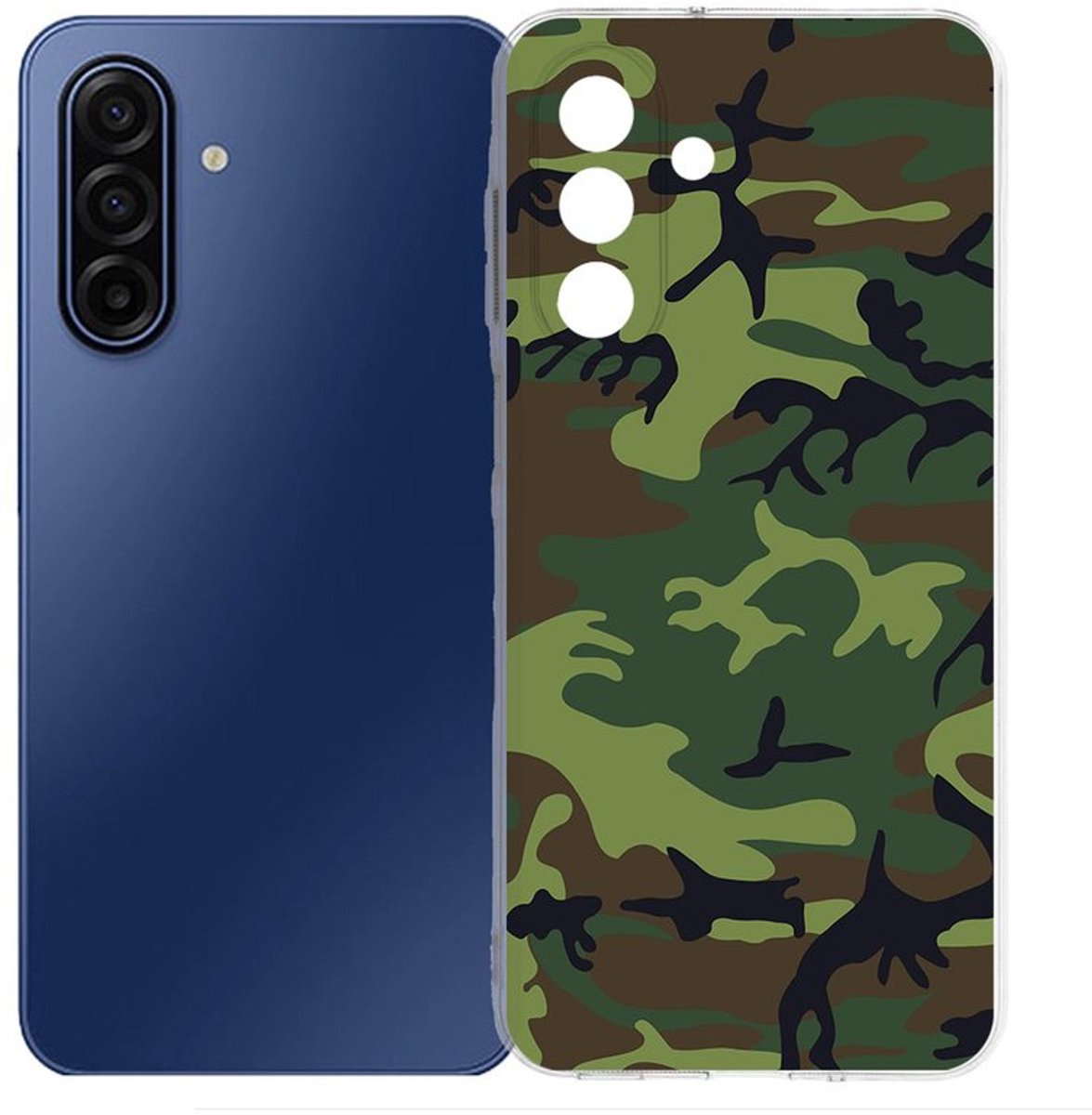 TPU Hoesje Samsung Galaxy A17 - Army Dark Backcover